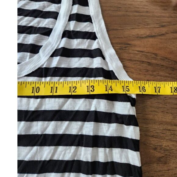 Michael Stars Striped Tank In Black and White | Size S - Picture 9 of 10